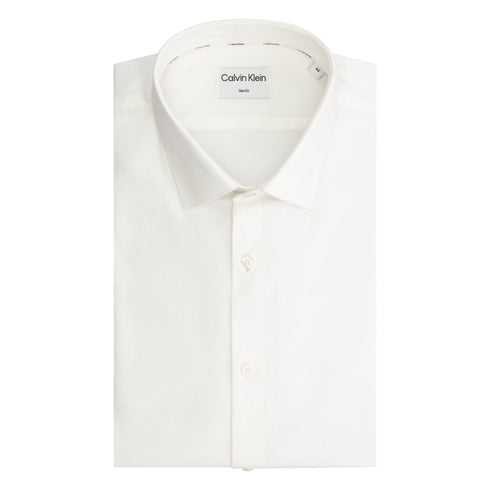Calvin Klein Camicia elegante Camicia Uomo classica in tinta unita Bianco A23-CALVIN KLEINK10K108229-0K4-39 - Francavilla Moda